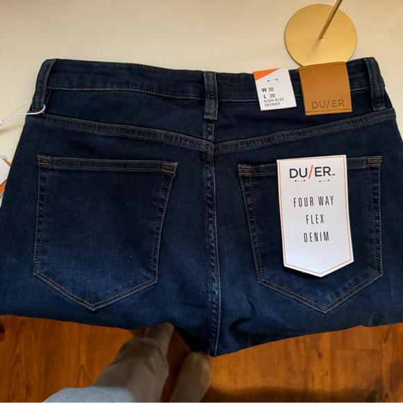 NWT DU/ER four way flex denim high rise skinny jeans - Picture 8 of 8